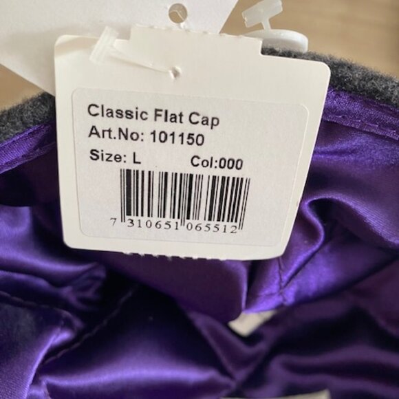 New Wigens Classic 65% Wool Flat Cap Size L